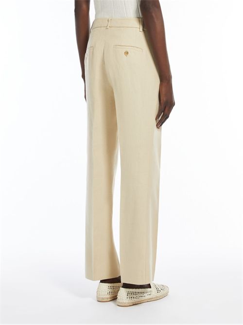 Pantaloni in cotone e lino Batavia WEEK END Max Mara | AGAPE2515131142600001